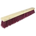 Weiler 36" Garage Brush Maroon Polypropylene Fill Includes brace 42149